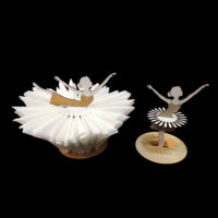 Suport șervețele din lemn „Balerină” – Decor elegant pentru masă